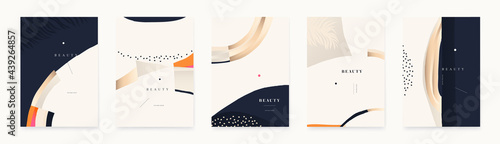 Contemporary artistic abstract universal background templates. 