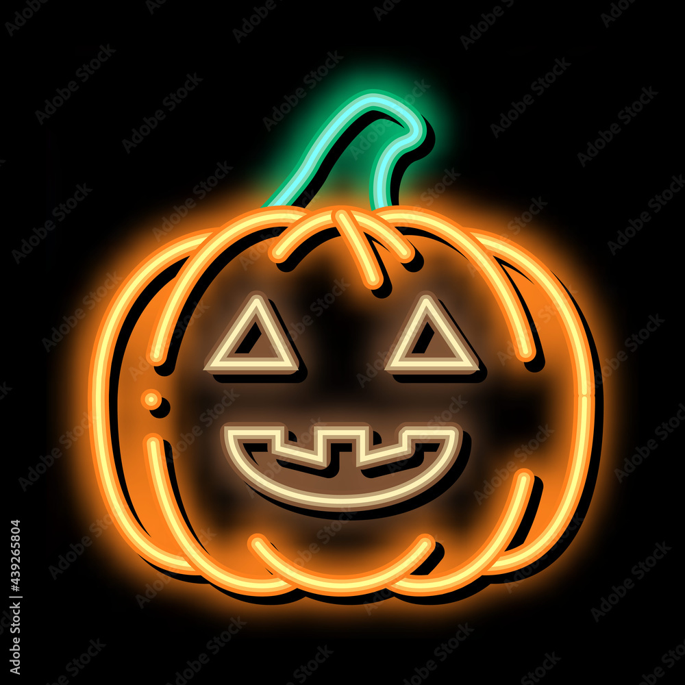 pumpkin neon sign