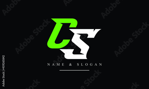 SC, CS, S, C abstract letters logo monogram