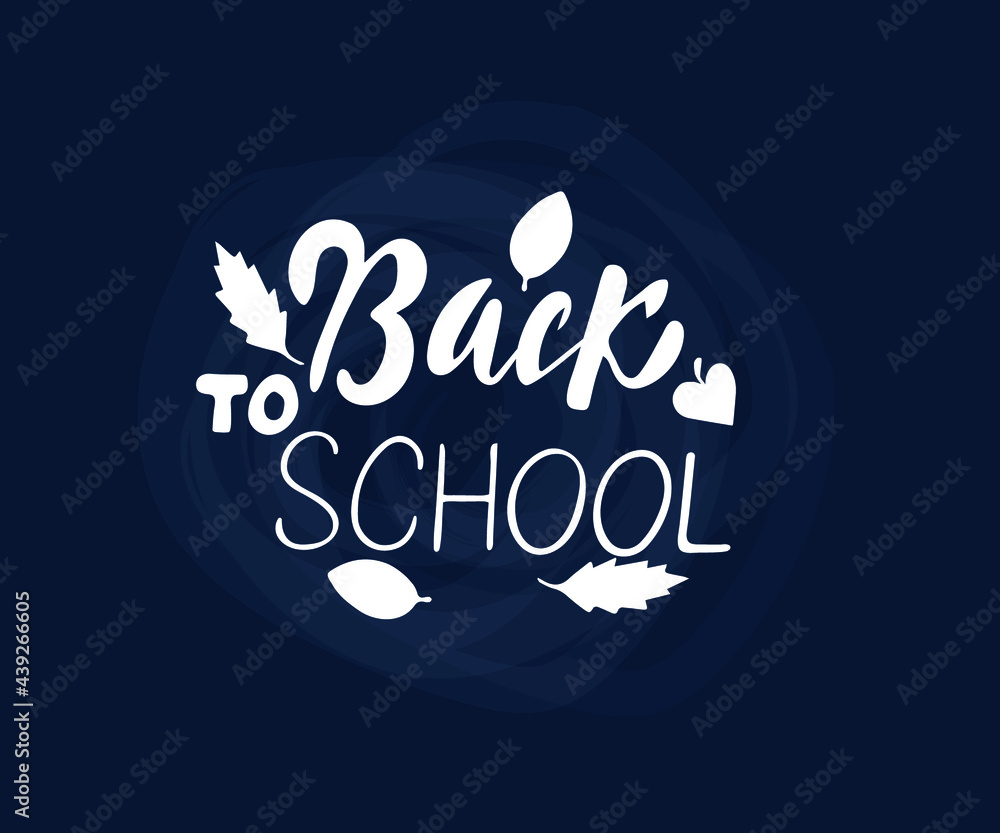 Back to school creative banner with pencils and leaves - sketch on the blackboard, vector illustration. Back to school creative banner with pencils and leaves - sketch on the blackboard, vector illustration.