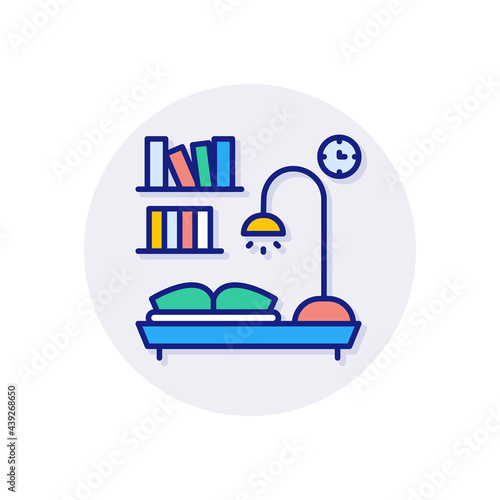 Working Place icon in vector. Logotype
