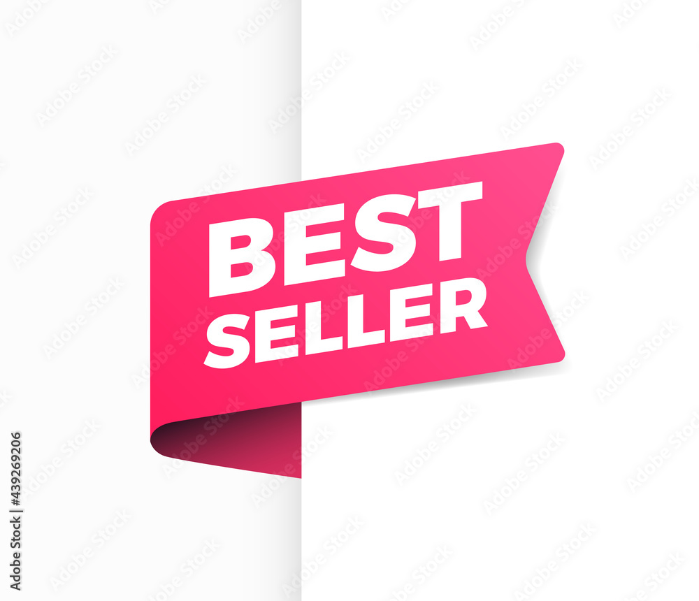 Best Seller Shopping Vector Ribbon Best Seller Shopping Vector Ribbon