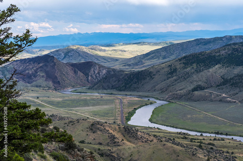 An overlooking landscape view of Lewis and Clark Cavern SP, Montana