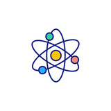 Science icon in vector. Logotype