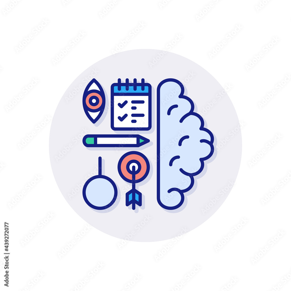 Fototapeta premium Learn to Think icon in vector. Logotype