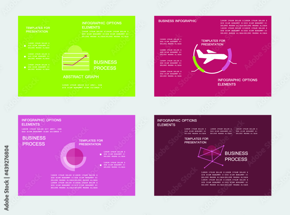 Brochures for business reports, cover layout and infographics Brochures for business reports, cover layout and infographics