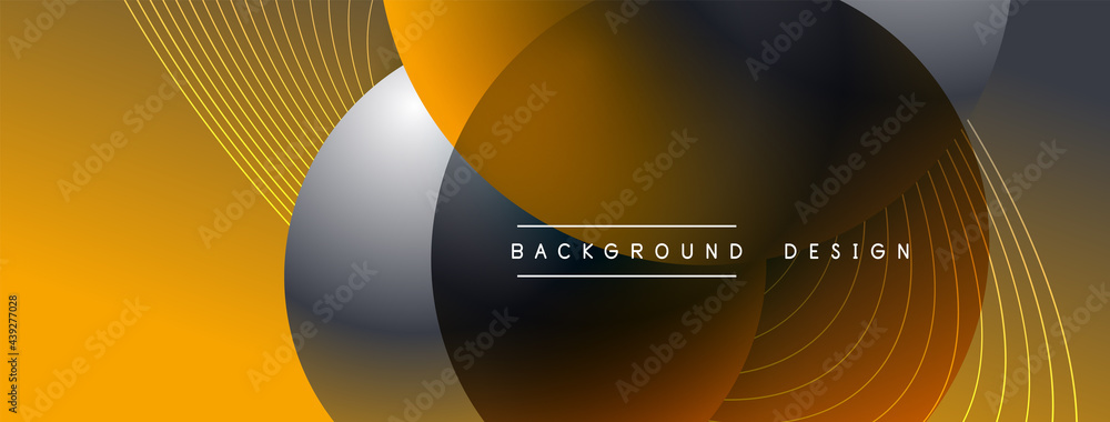 Gradient circles with shadows. Vector techno abstract background. Modern overlapping forms wallpaper background, design template Gradient circles with shadows. Vector techno abstract background. Modern overlapping forms wallpaper background, design template