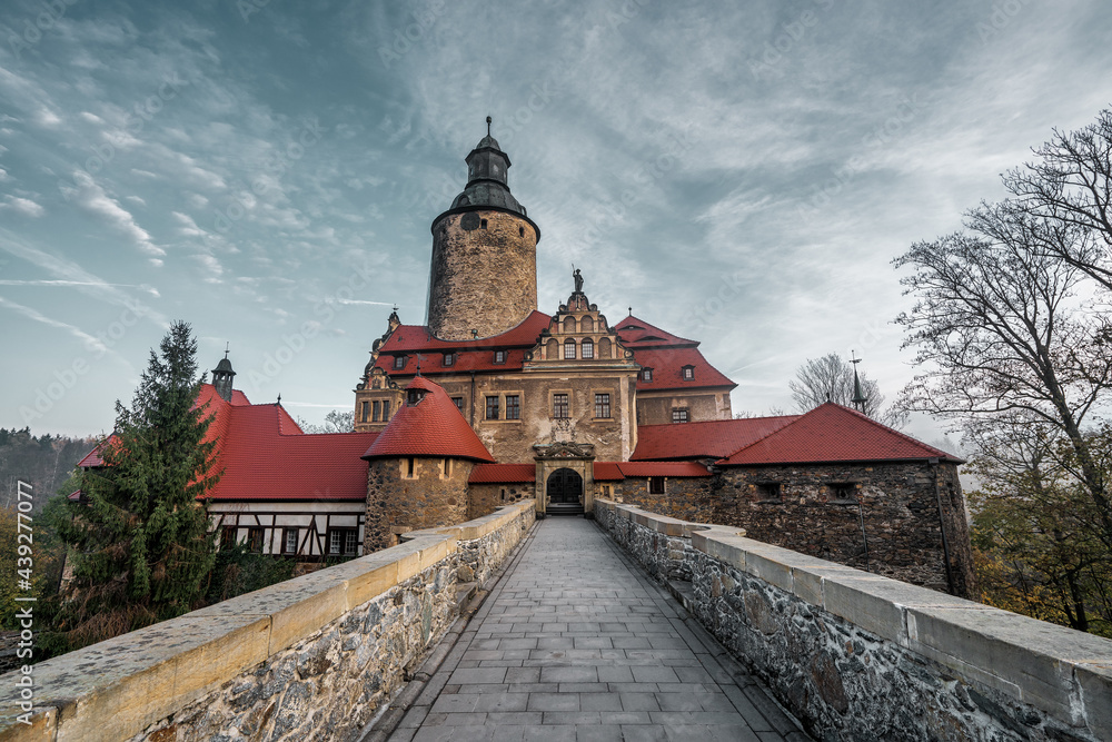 View of Czocha Castle in Poland.