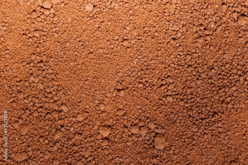 Cocoa powder as background texture