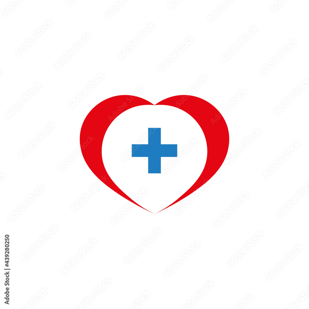 Heart sign icon with help sign inside. Vector illustration eps 10 Heart sign icon with help sign inside. Vector illustration eps 10