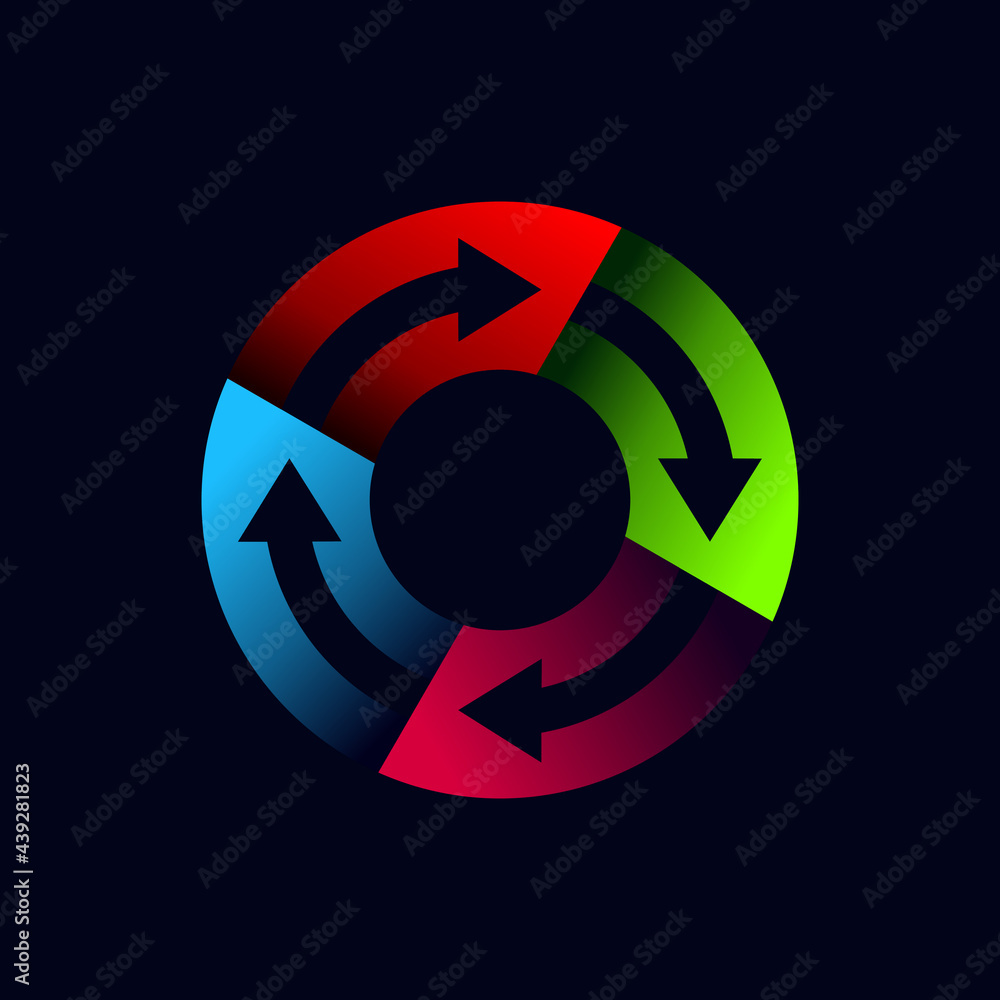 arrow circle logo with bold concept arrow circle logo with bold concept