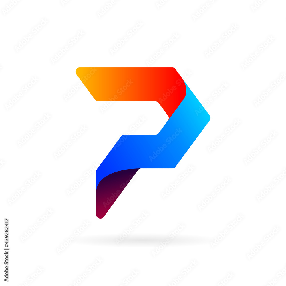 arrow letter p logo symbol arrow letter p logo symbol