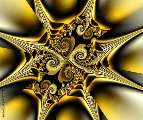 Computer generated abstract colorful fractal artwork