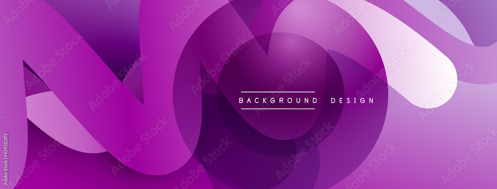 Abstract overlapping lines and circles geometric background with gradient colors Abstract overlapping lines and circles geometric background with gradient colors