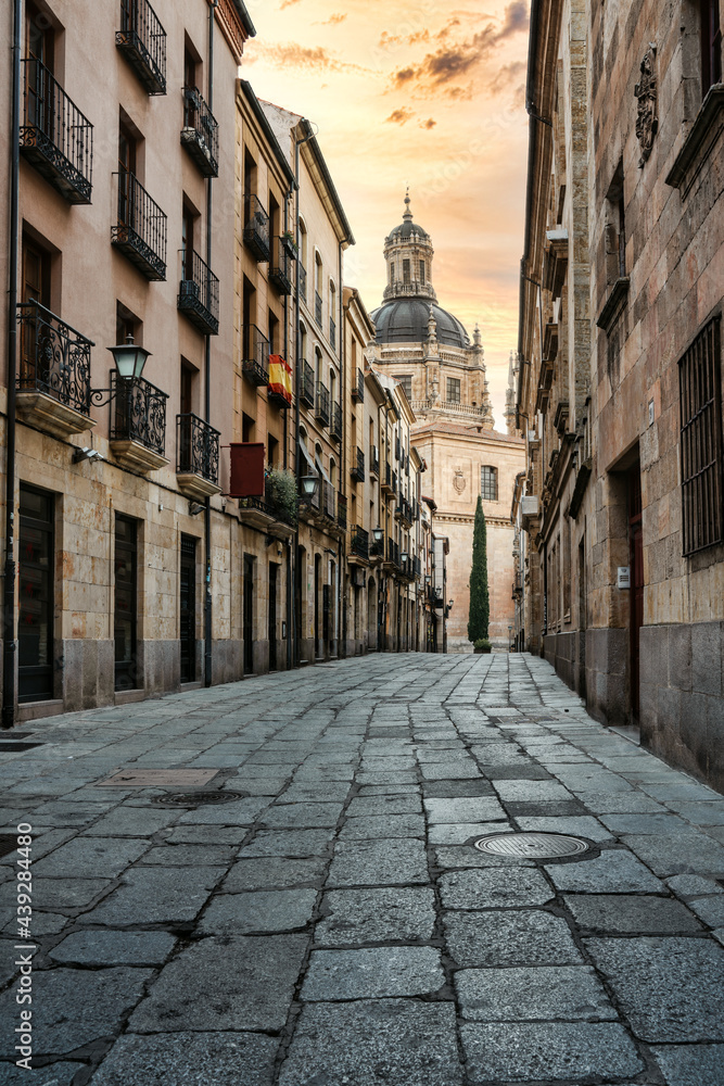 Street in the town of Salamanca in Spain - Travel concept
