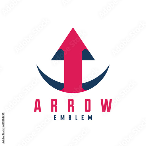 Arrow up vector logo, busin...