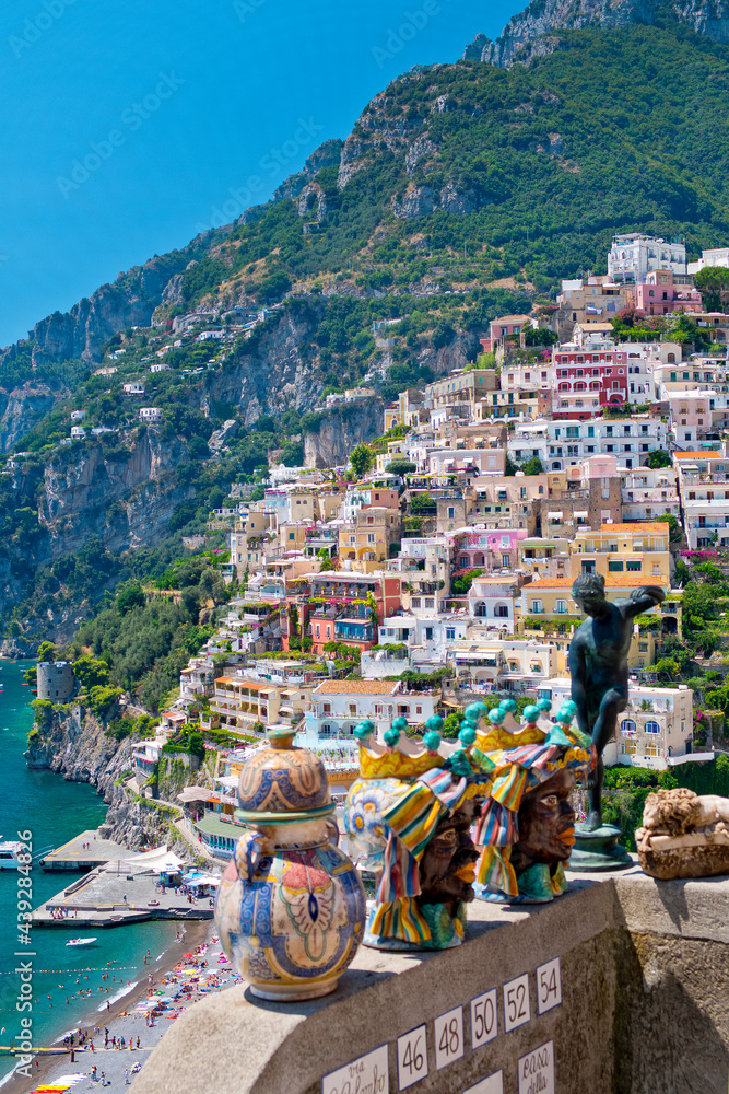 Positano, Amalfi Coast, Tyrrhenian Sea, Campania, Italy, Europe