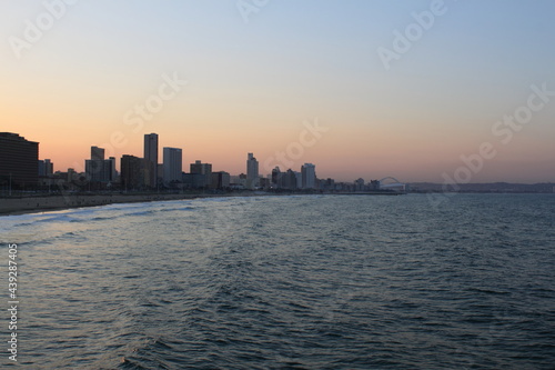 Durban South Africa harbor skyline
