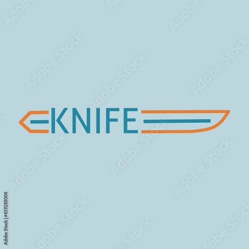 knife vector design illustration, sharp, shiny great for companies, knife making and selling shops, etc.