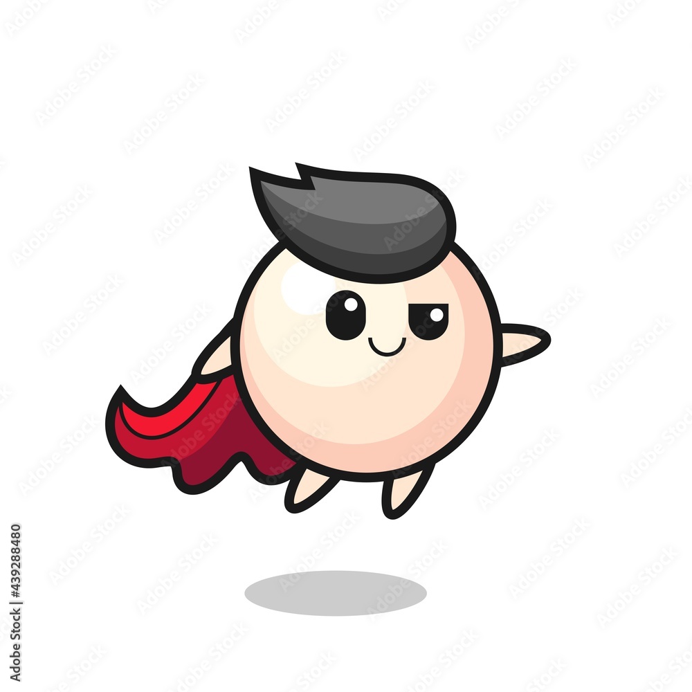 cute pearl superhero character is flying cute pearl superhero character is flying