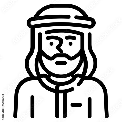 arabian outline icon