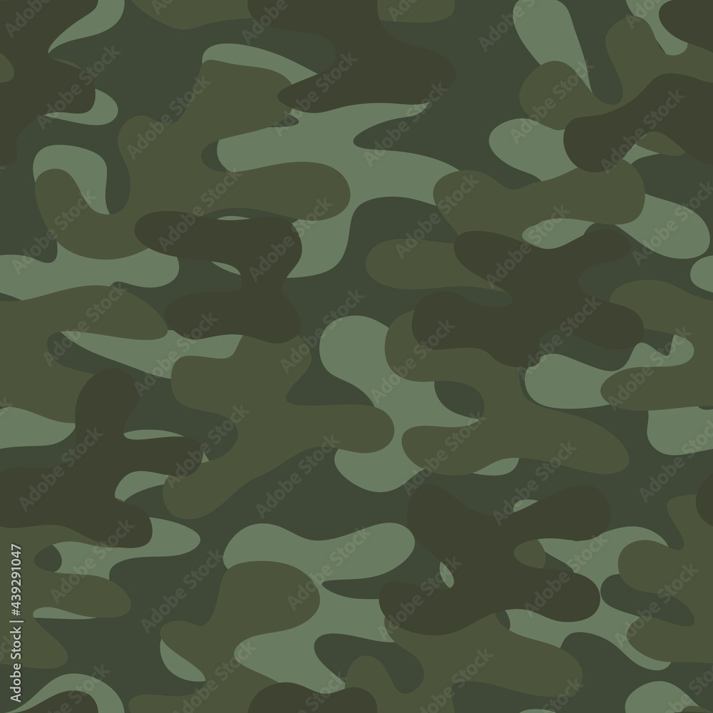 Fototapeta premium Abstract camouflage of a new pattern. Military uniform. Protective equipment. Vector illustration.