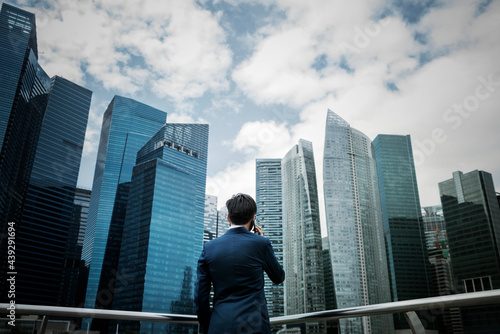 Photography Asian businessman in a city