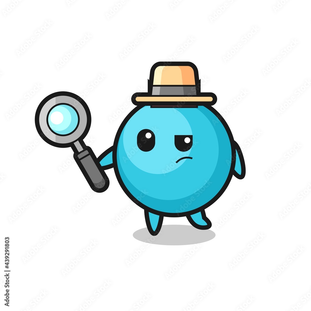 blueberry detective character is analyzing a case blueberry detective character is analyzing a case