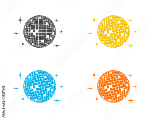 disco ball sphere 3d icon