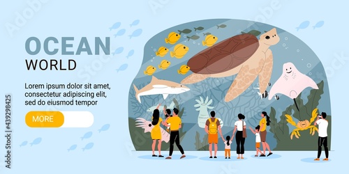 Aquarium Flat Banner