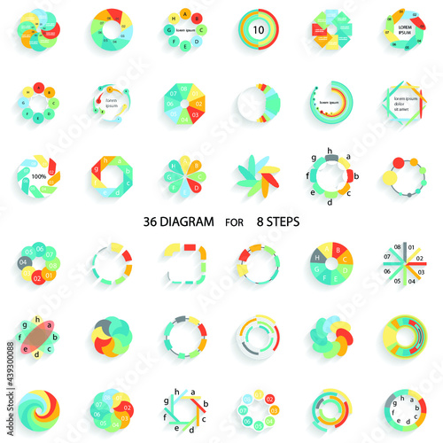 Templates for business reports, cover layout and infographics