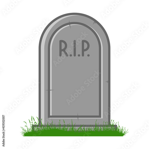 Grave vector cartoon illustration isolated on a white background.