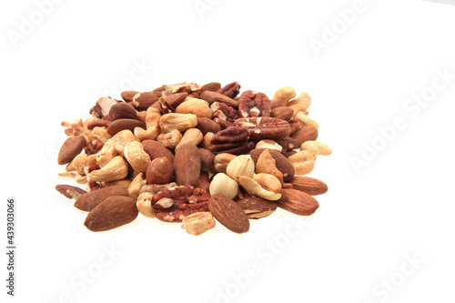 different nuts isolated