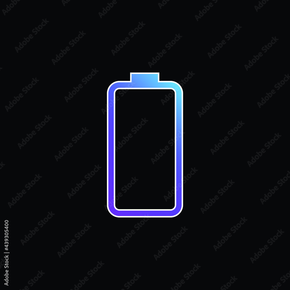 Battery Status blue gradient vector icon Battery Status blue gradient vector icon