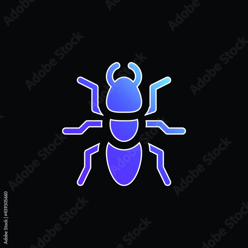 Ant blue gradient vector icon