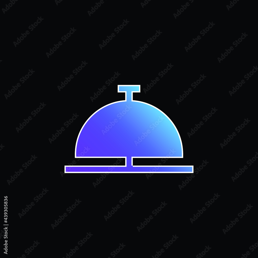Bell blue gradient vector icon Bell blue gradient vector icon