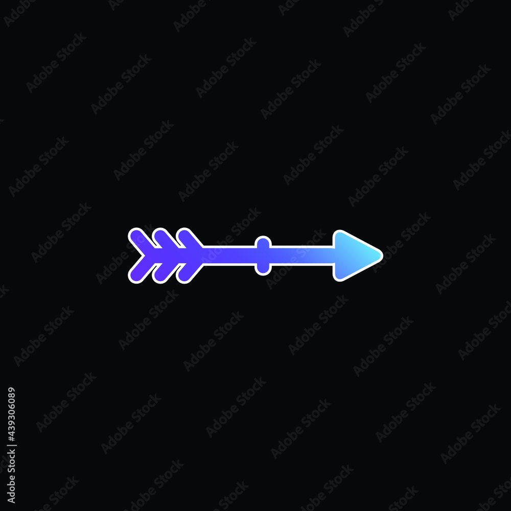 Arrow blue gradient vector icon Arrow blue gradient vector icon