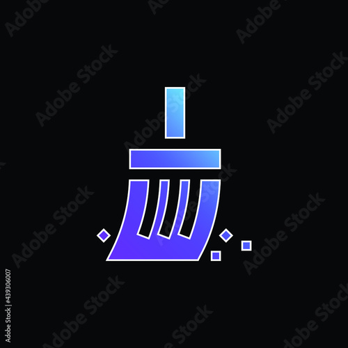 Archeology blue gradient vector icon