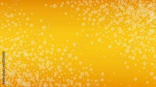 Lager beer. Background with craft splash. Oktoberfest foam.
