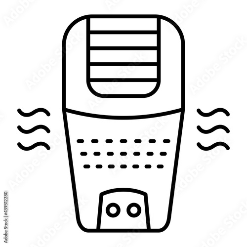 Vector Air Purifier Outline Icon Design