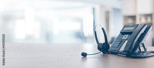 Communication support, call center and customer service help desk.for (call center) concept photo
