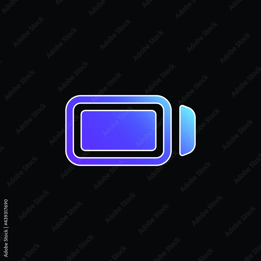 Battery Full blue gradient vector icon Battery Full blue gradient vector icon