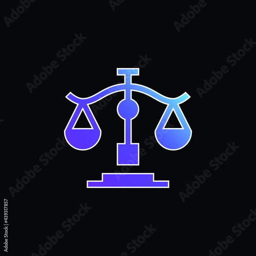 Balance blue gradient vector icon