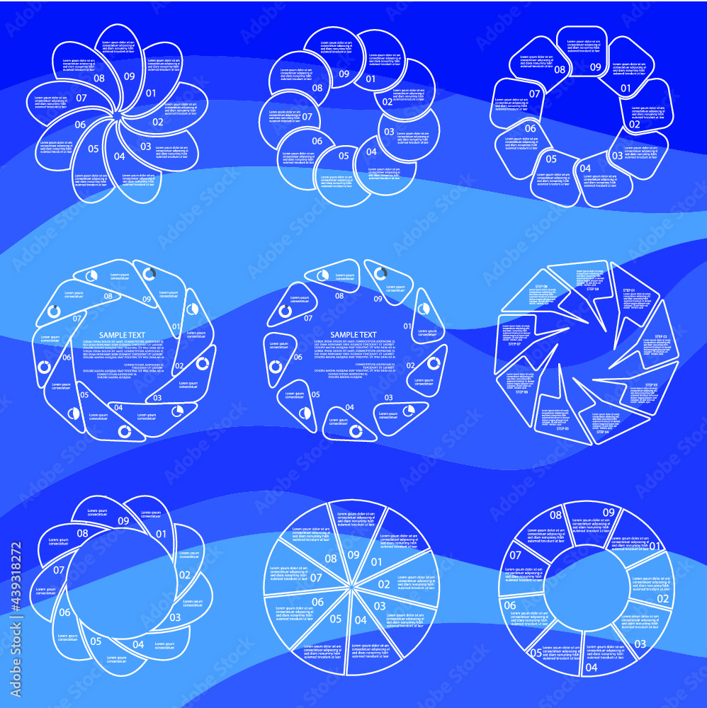 Fototapeta premium Simple templates for business report
