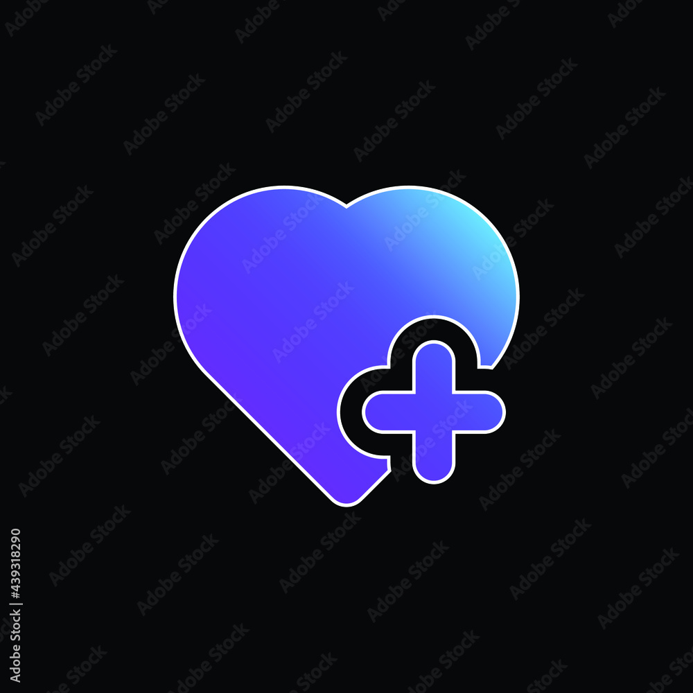 Add To Favourites blue gradient vector icon Add To Favourites blue gradient vector icon