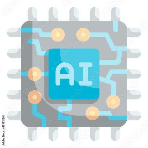 chip flat icon