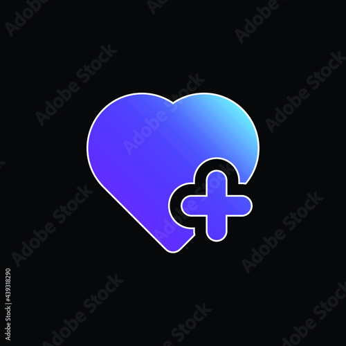 Add To Favourites blue gradient vector icon