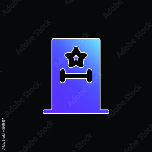 Backstage blue gradient vector icon