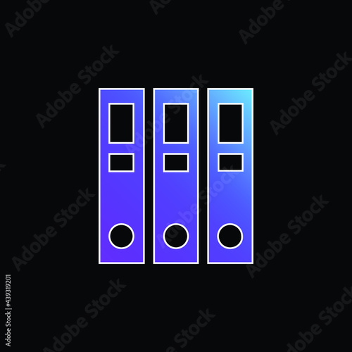Archive blue gradient vector icon