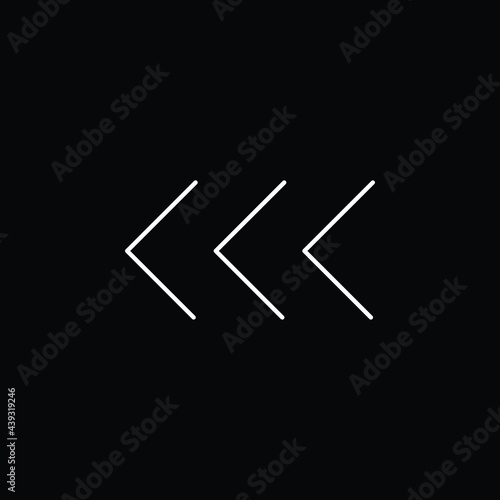 Arrowheads Pointing To The Left blue gradient vector icon